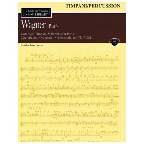 Wagner Part 2 Timpani CD Rom Lib V12 (CD-Rom Only)