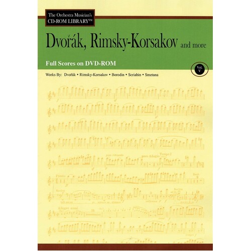 Dvorak Rimsky Korsakov Etal DVDr Full Scores V5 (DVD-ROM Only)