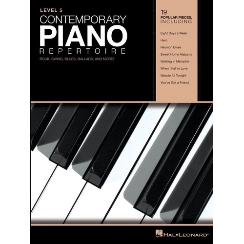 Contemporary Piano Repertoire Level 5 Intermediate - 80 Pages, Hal Leonard