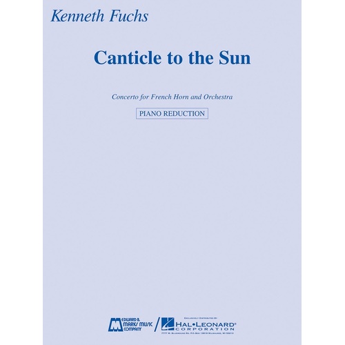 Canticle To The Sun Horn And Piano Reduction (Softcover Book)