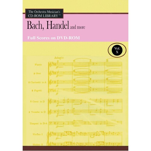 Bach Handel and More DVD Rom CD Rom Lib V10 (DVD-ROM Only)