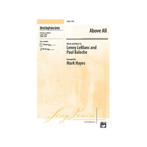 Above All SATB Choral Sheet Music