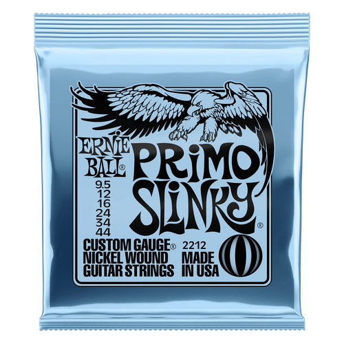 Ernie Ball Primo Slinky Nickel Wound Electric Guitar Strings, 9.5-44 Gauge