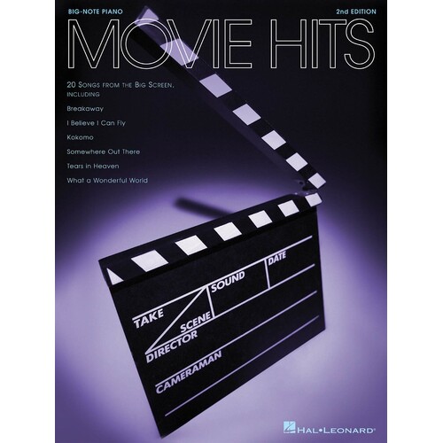 Movie Hits Big Note Piano (Softcover Book)