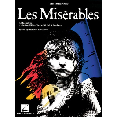 Les Miserables Big Note Piano
