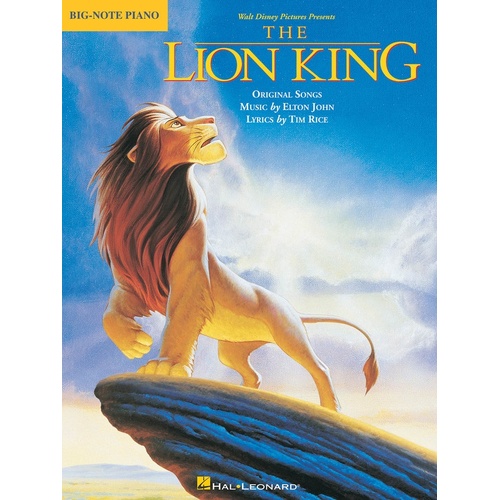 Lion King Big Note Piano (Softcover Book)