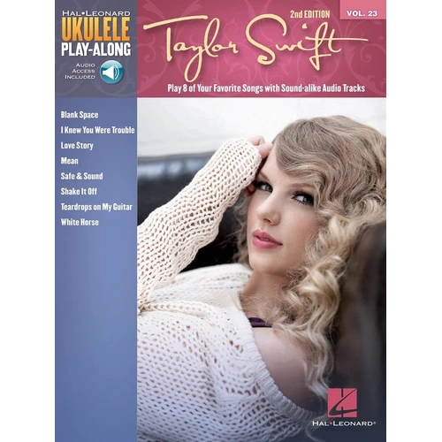 Taylor Swift Ukulele Play-Along 2nd Edition V23 BK/OLA 56 Pages