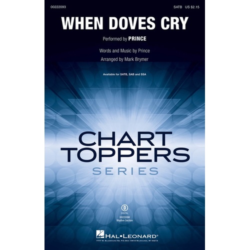 When Doves Cry SATB (Octavo)