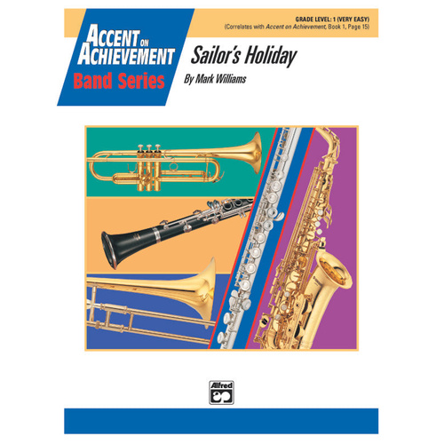 Sailors Holiday Concert Band Sheet Music Grade 1 by Williams Mark