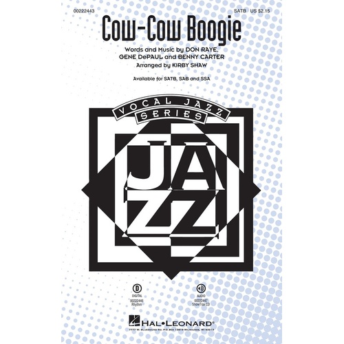 Cow-Cow Boogie ShowTrax CD (CD Only)
