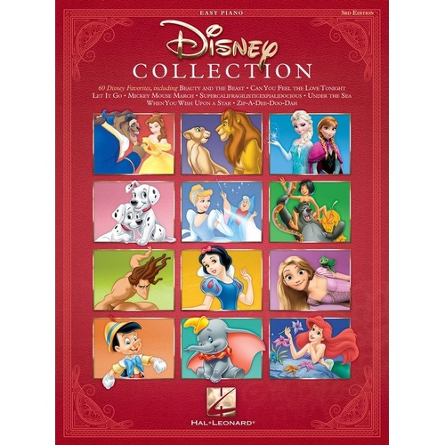 Disney Collection Easy Piano 3rd Edition Songbook