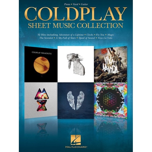 Coldplay Sheet Music Collection PVG 216 Pages for Piano, Vocal & Guitar