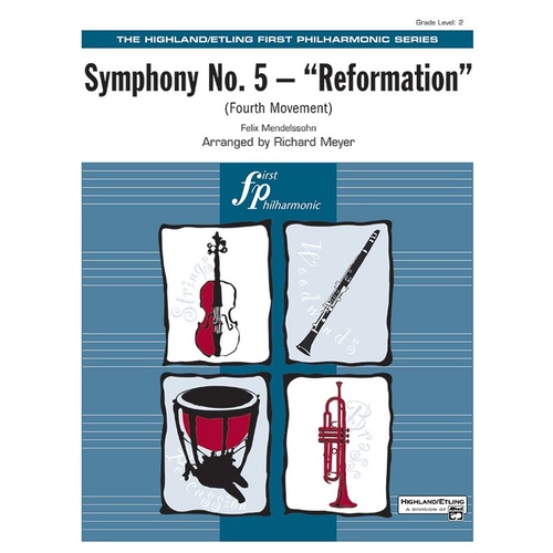 Symphony No 5 Reformation 4th Movement Full Orchestra Sheet Music Grade 2