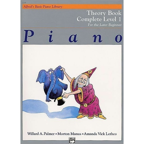 Alfred's Basic Piano Library Course Theory Complete Level 1 Book