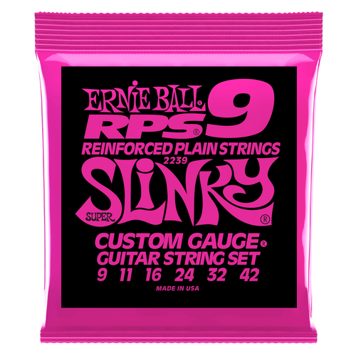 Ernie Ball Super Slinky RPS Nickel Wound Electric Guitar Strings-9-42 Gauge