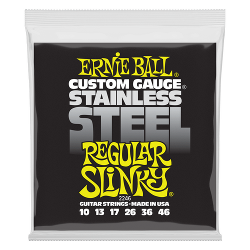 Ernie Ball Regular Slinky Stainless Steel Wound Electric Guitar Strings