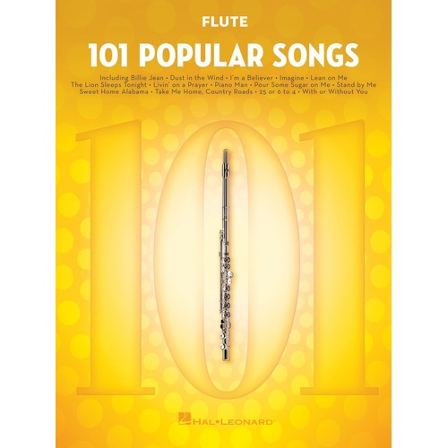 101 Popular Songs For Flute (Softcover Book)