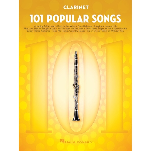 101 Popular Songs For Clarinet (Softcover Book)