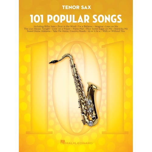 101 Popular Songs For Tenor Sax (Softcover Book)