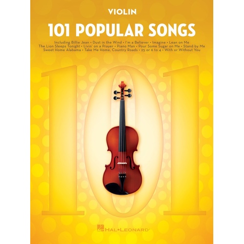101 Popular Songs For Violin (Softcover Book)