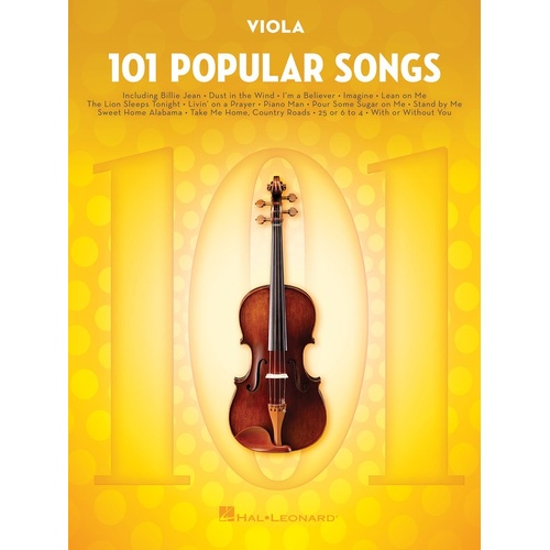 101 Popular Songs For Viola (Softcover Book)