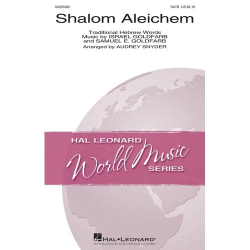 Shalom Aleichem SATB (Octavo)