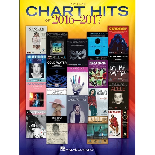Chart Hits Of 2016-2017 Easy Piano (Softcover Book)