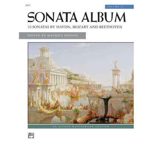 Sonata Album Volume 2 - Piano Sheet Music with 10 Sonatas by Haydn, Mozart, and Beethoven, Performance Notes, and Editorial Markings