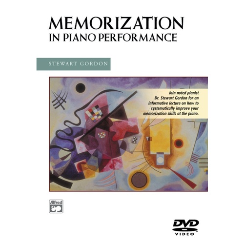 Memorization In Piano Performance DVD
