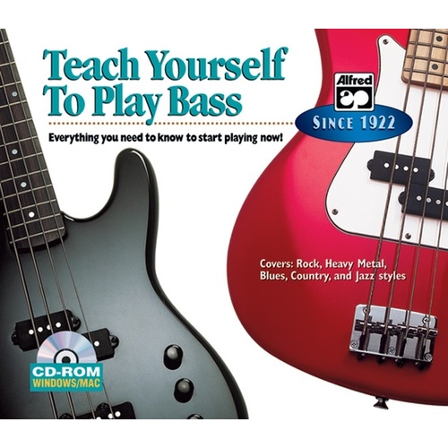 Teach Yourself To Play Bass CD Rom Jewel Case