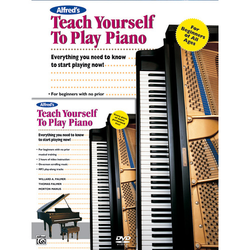 Alfred's Teach Yourself to Play Piano Book and DVD