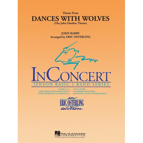 Dances With Wolves Theme Concert Band 1 (Music Score/Parts)