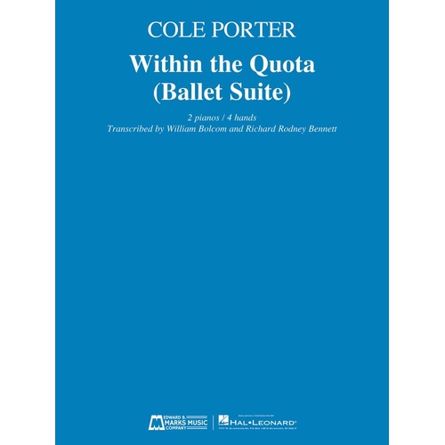 Within The Quota (Ballet Suite) 2 Pianos/4 Hands (Softcover Book)
