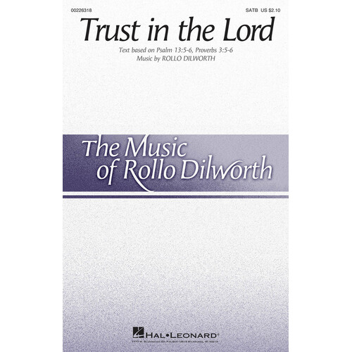 Trust In The Lord SATB (Octavo)