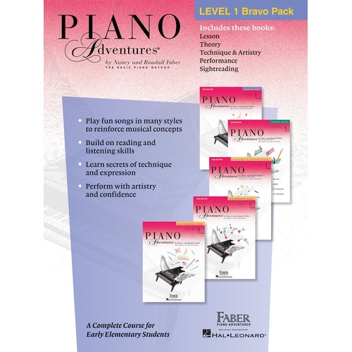 Piano Adventures Level 1 Bravo Pack (Softcover Book)