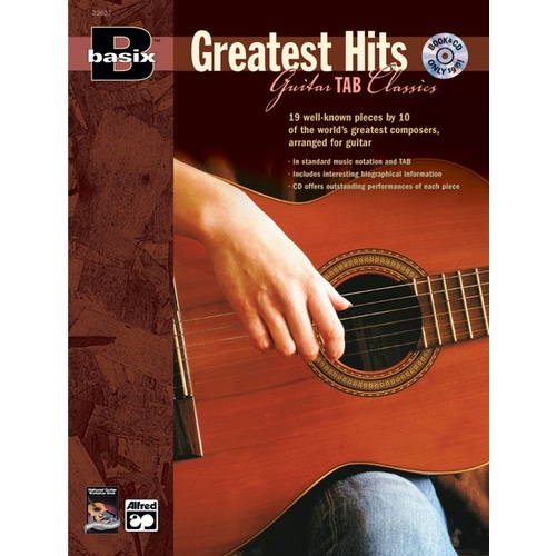 Basix Greatest Hits Guitar Tab Classics Book/CD