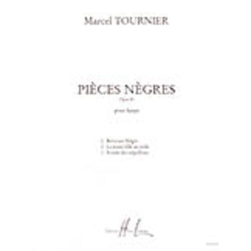 Tournier - 3 Pieces Negres Op 41 Harp (Softcover Book)