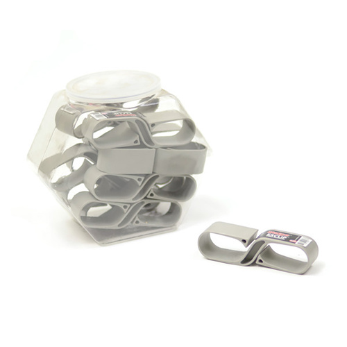 Wedgie Esclip Cable Tidy Regular - Grey, Durable Delrin, Holds Up to 25 ft of Cable, Efficient Cable Management