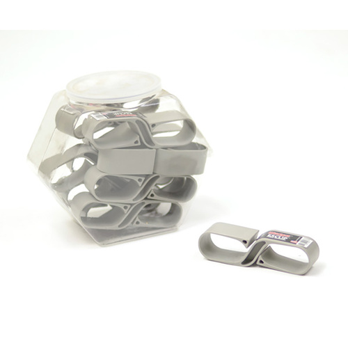 Wedgie Esclip Large Cable Tidy - Grey, Holds Up to 50ft, Durable Delrin