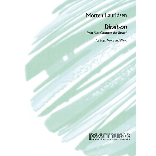 Lauridsen - Dirait-On High Voice/Piano (Softcover Book)