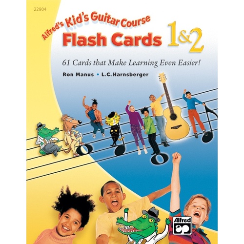 Alfreds Kids Guitar Course 1/2 Flashcards