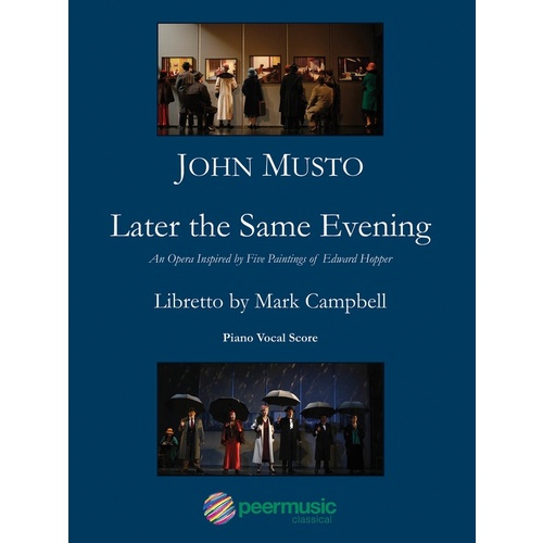 Musto - Later The Same Evening Vocal Score (Softcover Book)