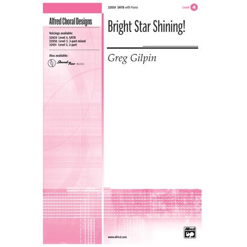 Bright Star Shining SATB/Piano Level 4 Choral Sheet Music