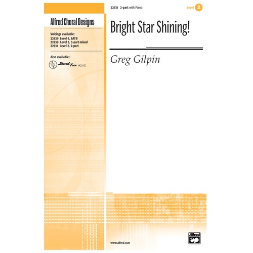 Bright Star Shining 2 Pt/Pno Level 3 Choral Sheet Music