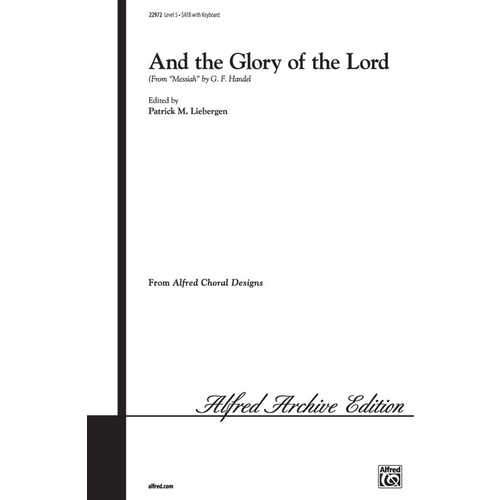 And the Glory of the Lord SATB Level 5 Choral Sheet Music