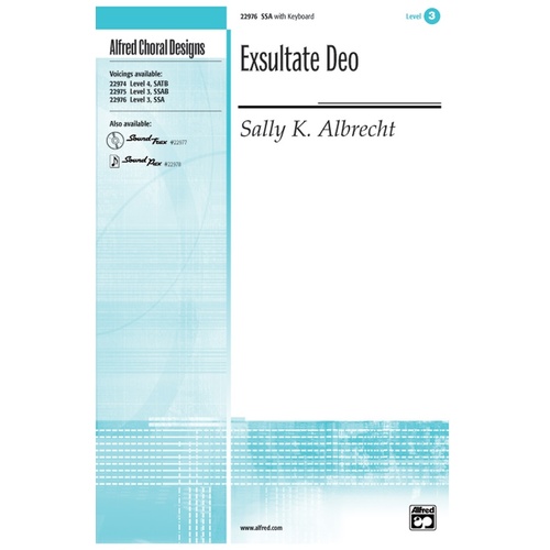 Exsultate Deo SSA/Piano Level 3