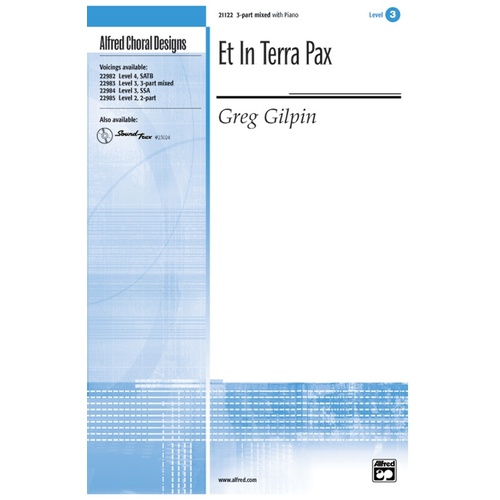 Et In Terra Pax SAB/Piano Level 3