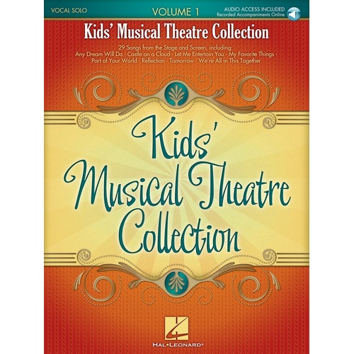 Kids Musical Theatre Collection V1 Book/Online Audio (Softcover Book/Online Audi