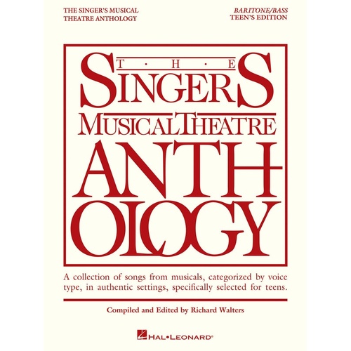 Singers Musical Theatre Anth Teens Bar Bass (Softcover Book)