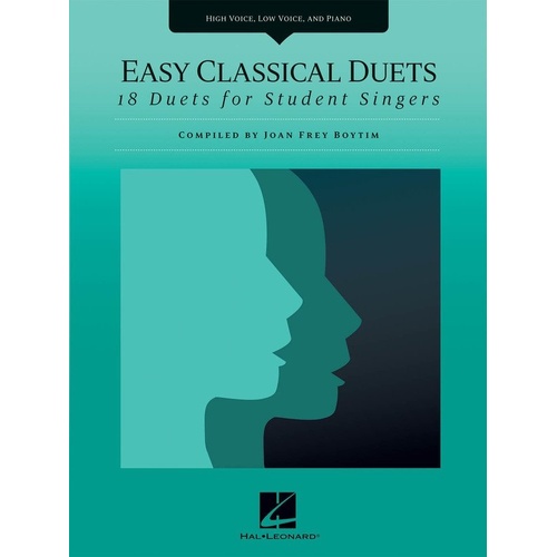 Easy Classical Duets for High & Low Voice/Piano, 96 Pages, Hal Leonard